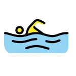 Man Swimming SVG Icon